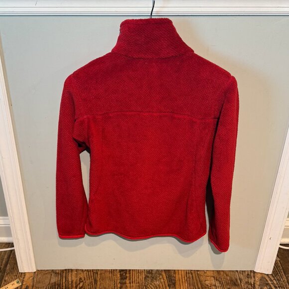 Patagonia Re-Tool Snap-T Polartec Fleece Womens Size Small Pullover Red RARE EUC - Picture 5 of 10
